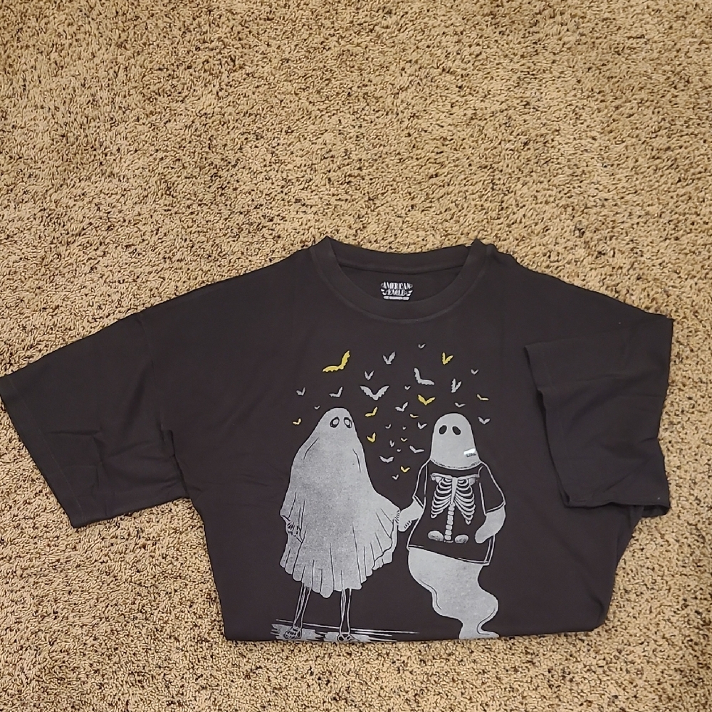 American Eagle Outfitters Black Graphic Tee